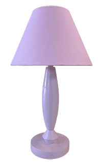 Solid Wood Lamp Stand+ Pink Colour Lamp Shade | WF129
