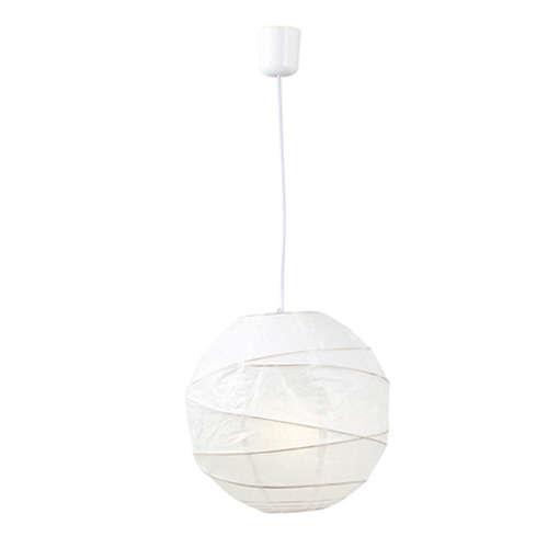 Rice Paper Round Pendant 300mm White | P53