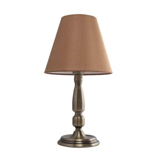 Bronze Base with Beige Fabric Shade | TL150