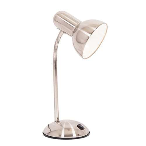 Satin Chrome Desk Lamp with Switch | TL312