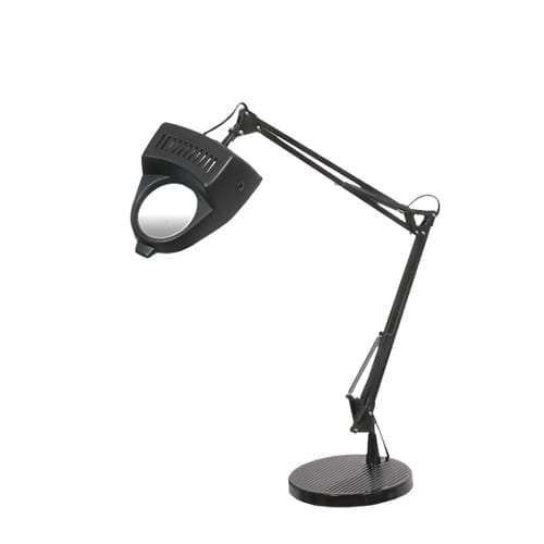 Metal and Plastic Desk Lamp with 3x Magnifier and Clamp | TL813black