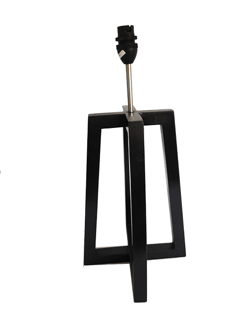 Solid Wood Dark Pyramid Lamp Stand | WF128