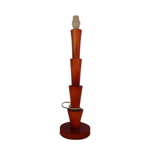 Solid Brown Wooden Side Lamp | WF19