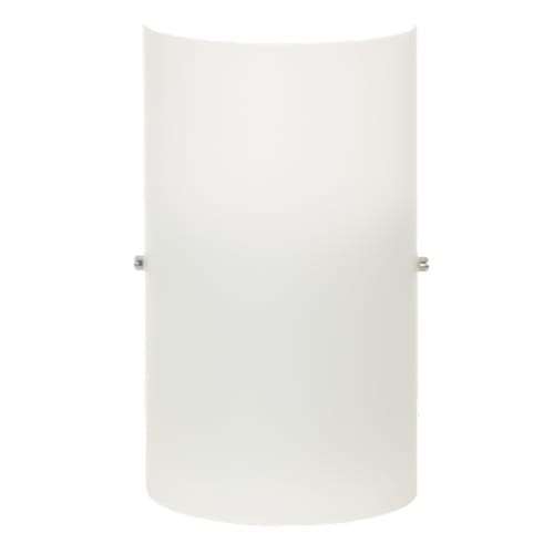 Metal and Glass Wall Light with Polished Chrome Clips | WB271