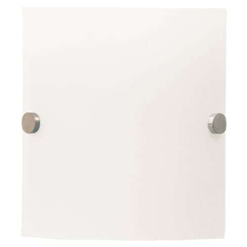 Frosted Glass Wall Light with Satin Chrome Knobs | WB3356