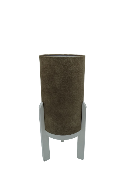 Solid Wood Cylinder Beige Table Lamp | WF191