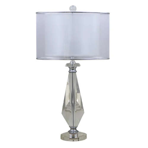 Canaria Table Lamp + Crystal & Silver Shade | P75020PC2