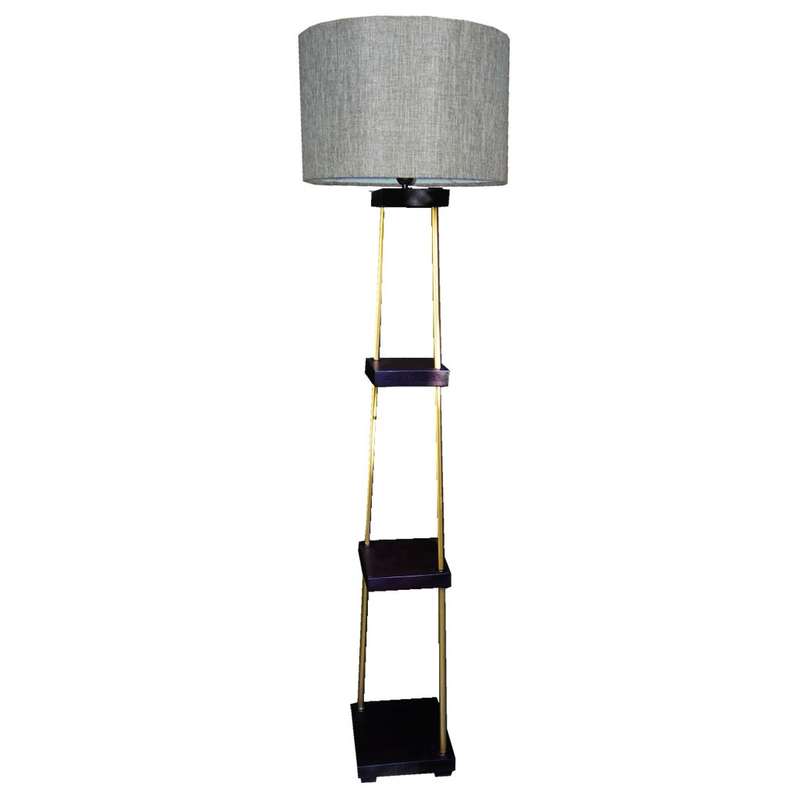 Floor Solid Wood  Standing Lamp + Shade | FL19