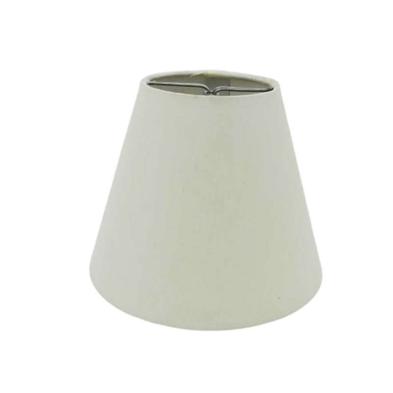 S16 Basic Range  Clip-On Cone Lamp Shade with Polycotton Fabric White