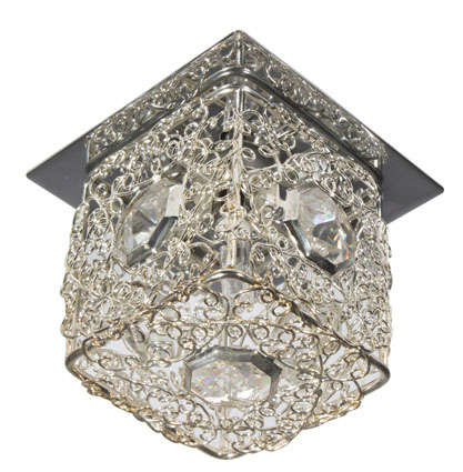 Zirconia Square D/Light 80mm Dia Chrome | D100CH