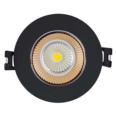 Tilt D/Light Polycarbonate 90mm Dia Black/Rose Gold Excl L/Holder | D159BRG
