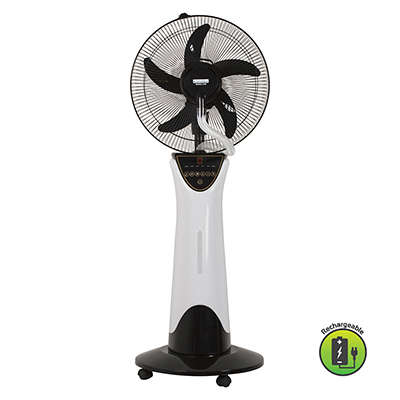 Rechargeable Portable Mist Fan with LED Emergency Light | F82