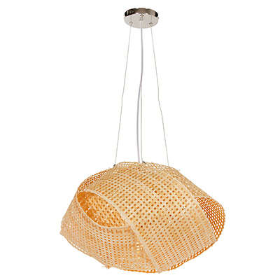 Neda 350 Pendant Nature Woven Bamboo E27 1x60w | P1288N