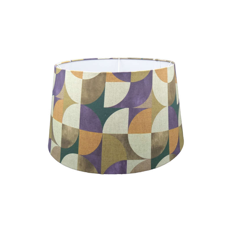 Tapered Drum Lampshade with Mellow Print Material | S133