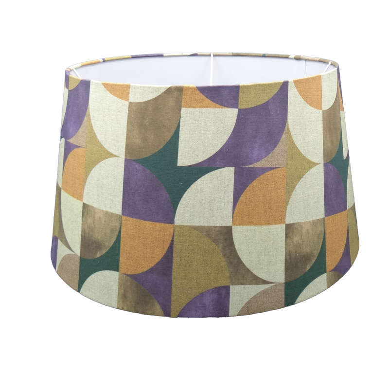Tapered Drum Lampshade with Mellow Print Material | S141