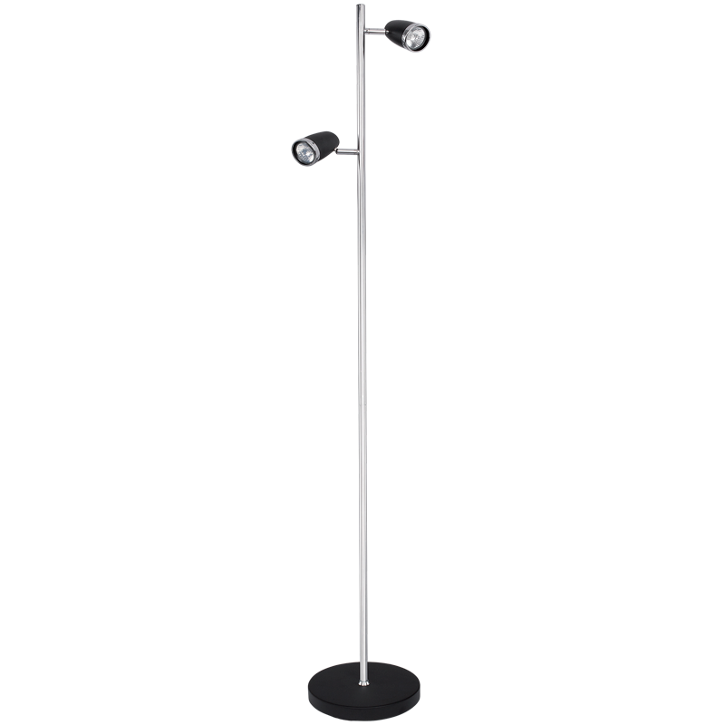 Black and Chrome Standing Lamp | SL019 BLACK