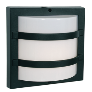 Die Cast Aluminium with White Polycarbonate Cover | BH062 BLACK