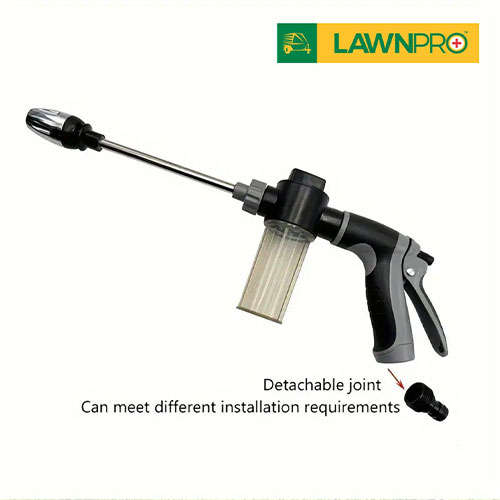 High-Pressure Spray Gun With Foam Bottle