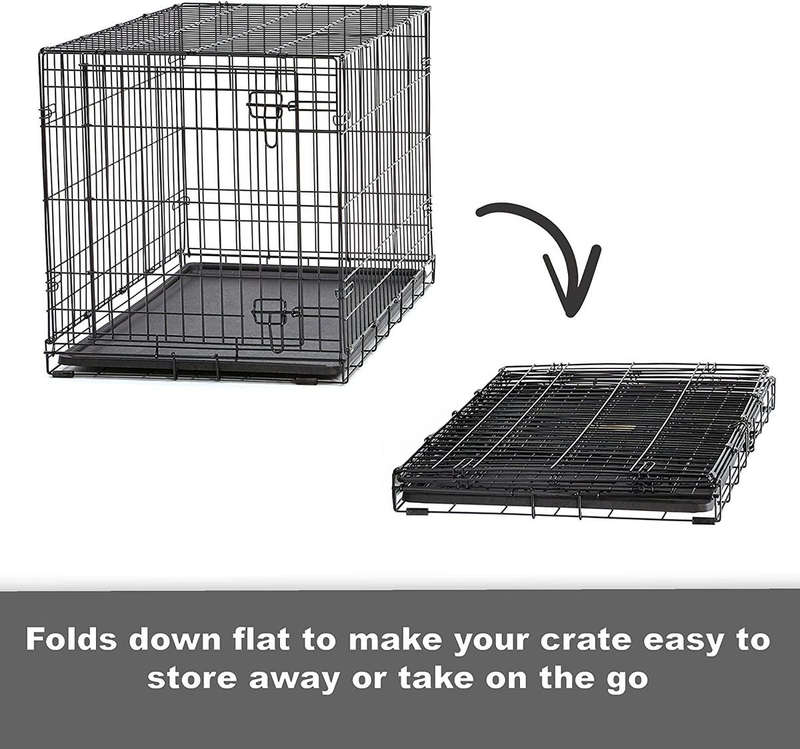 FOLDING METAL CAT BIRD DOG CRATE PET CAGE - LARGE