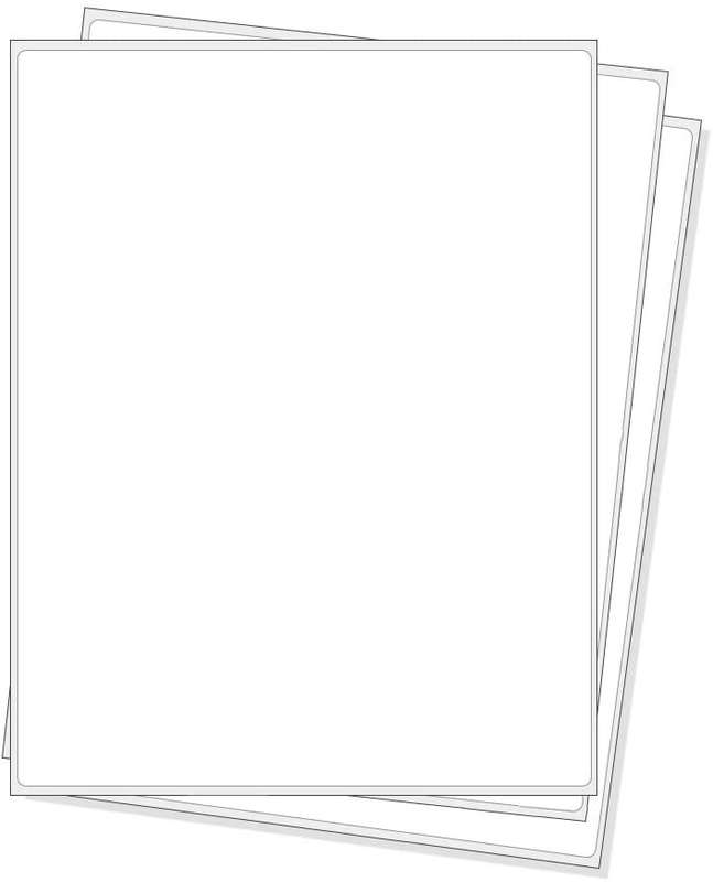 1 UP LABEL A4 ADHESIVE 100 SHEETS