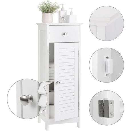 ELEGANT SCANDINAVIAN-STYLE BATHROOM CABINET - WHITE