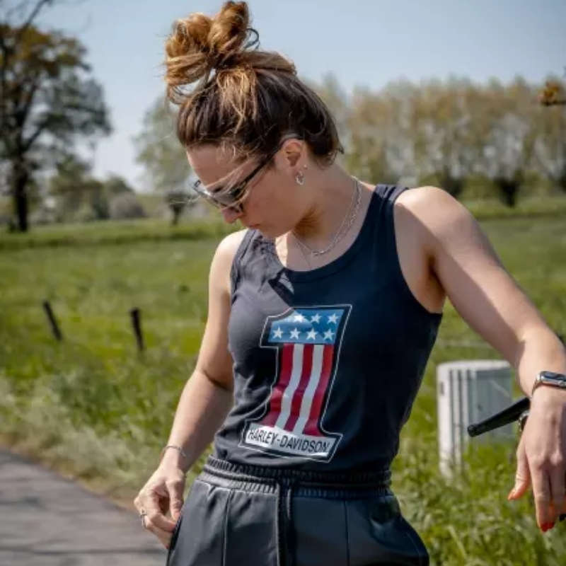 Women's Ultra Classic #1 Race Ribbed Tank - XL