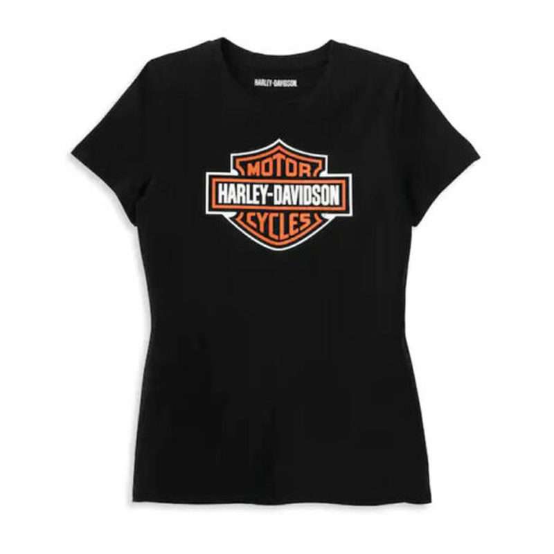 Women´s T-Shirt Bar &amp; Shield black - L