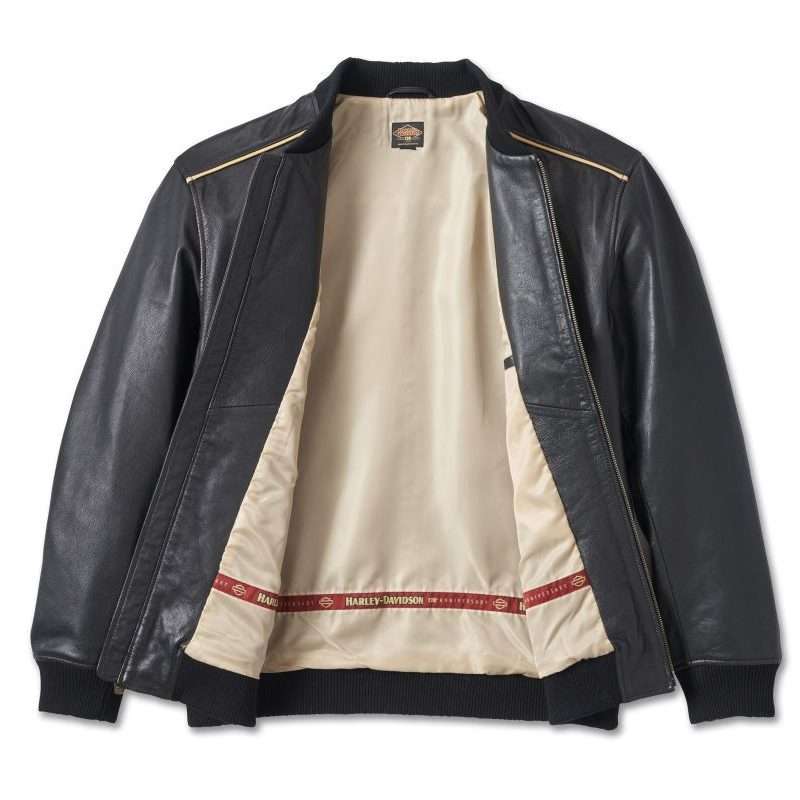 Men's 120th Anniversary Leather Jacket - Black Leather - M