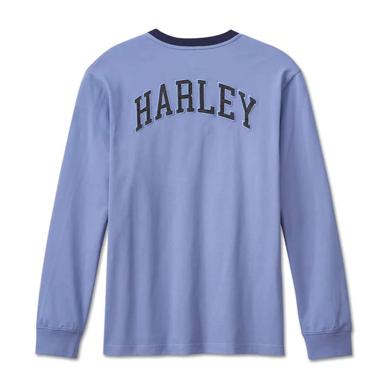 Men's Hometown Henley - Colony Blue - 4XL