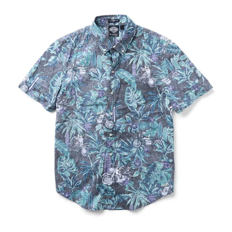 Harley-Davidson x Reyn Spooner Hawaiian Shirt - Black - XL