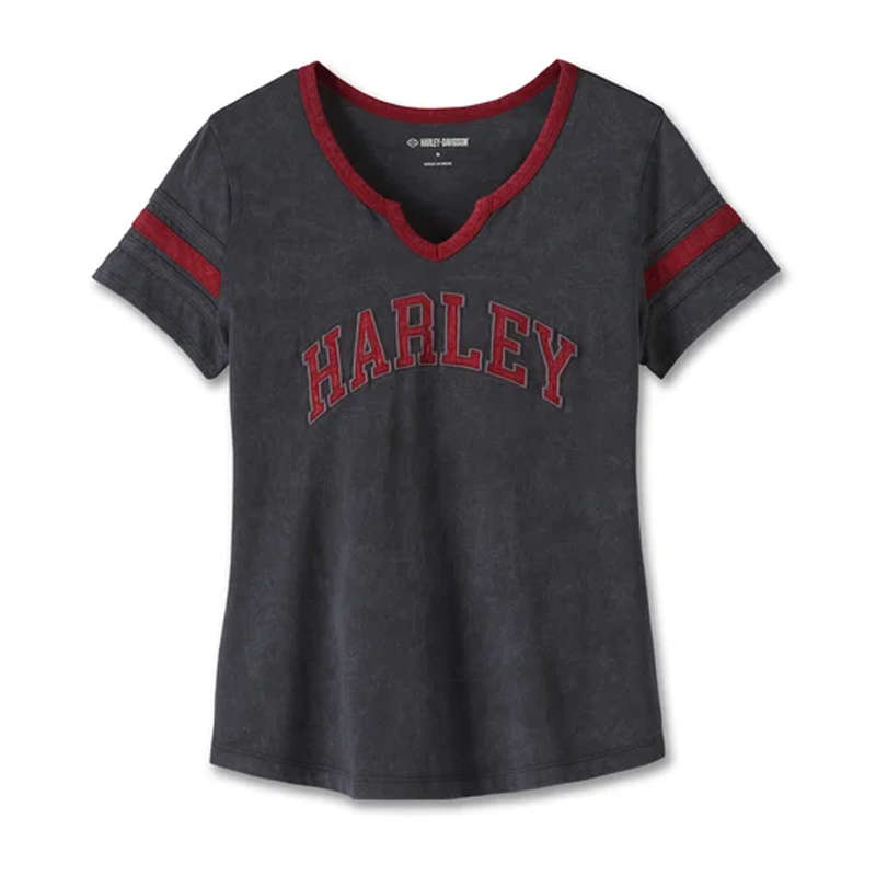 Women's American Notch Neck Tee - Black Beauty - 2XL