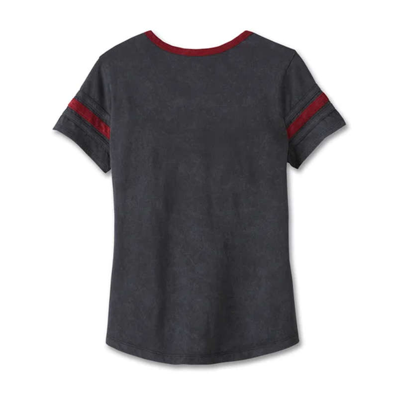 Women's American Notch Neck Tee - Black Beauty - 2XL