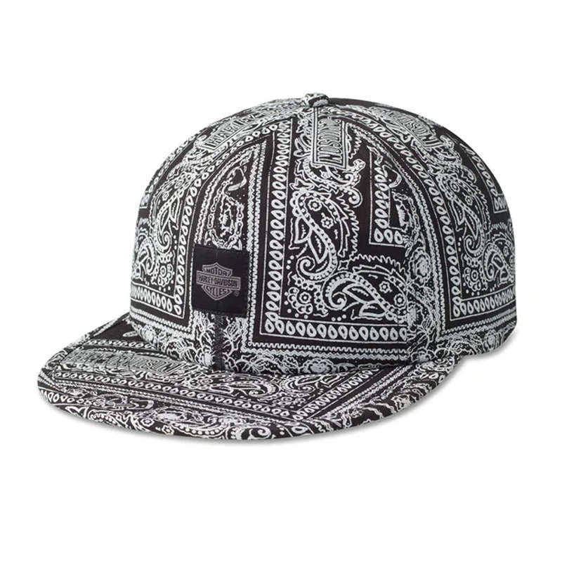 Bandana Low Profile Snapback Cap - Black Beauty