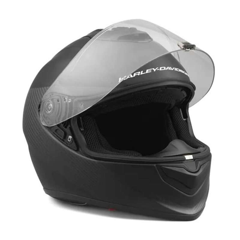 Men's H-D Brawler Carbon Fiber X09 Full Face with Sun Shield Helmet - S