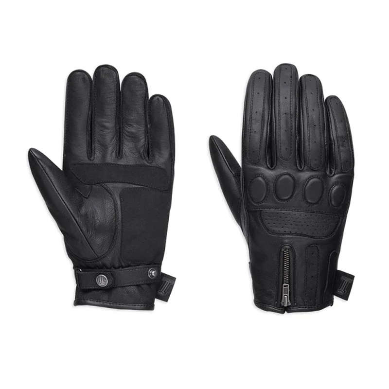 Men's #1 Skull Leather Gloves - M
