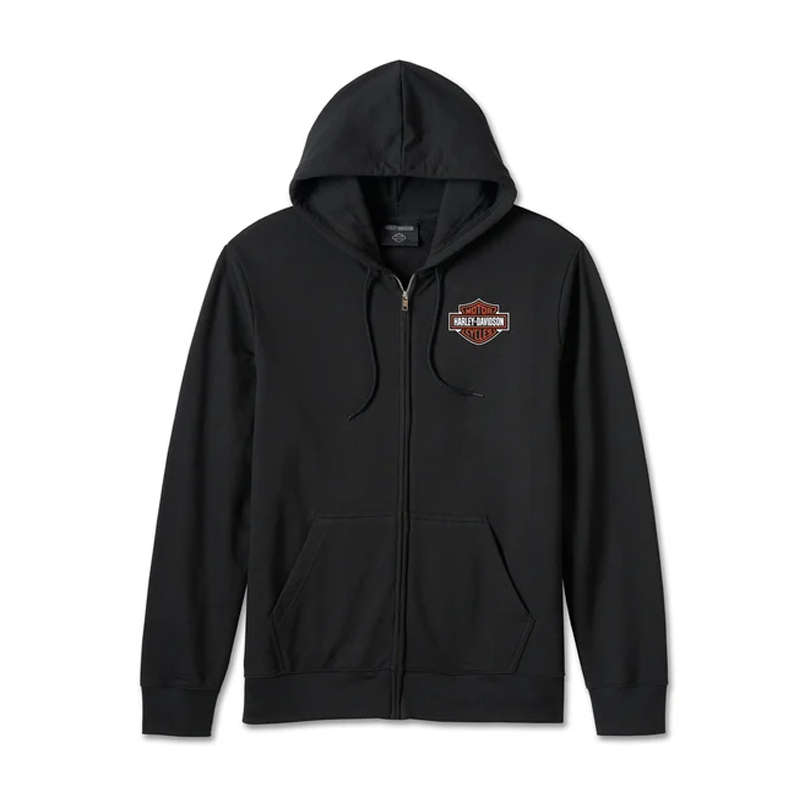 Men's Bar &amp; Shield Zip-Up Hoodie - 4XL