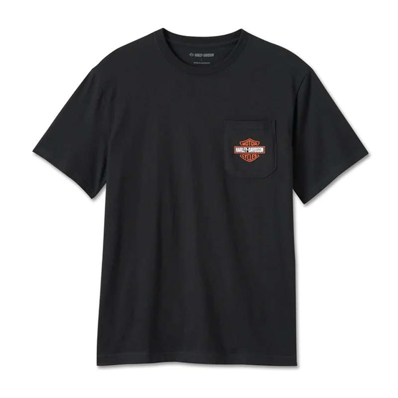Men's Bar &amp; Shield Pocket Tee - Black Beauty - 4XL