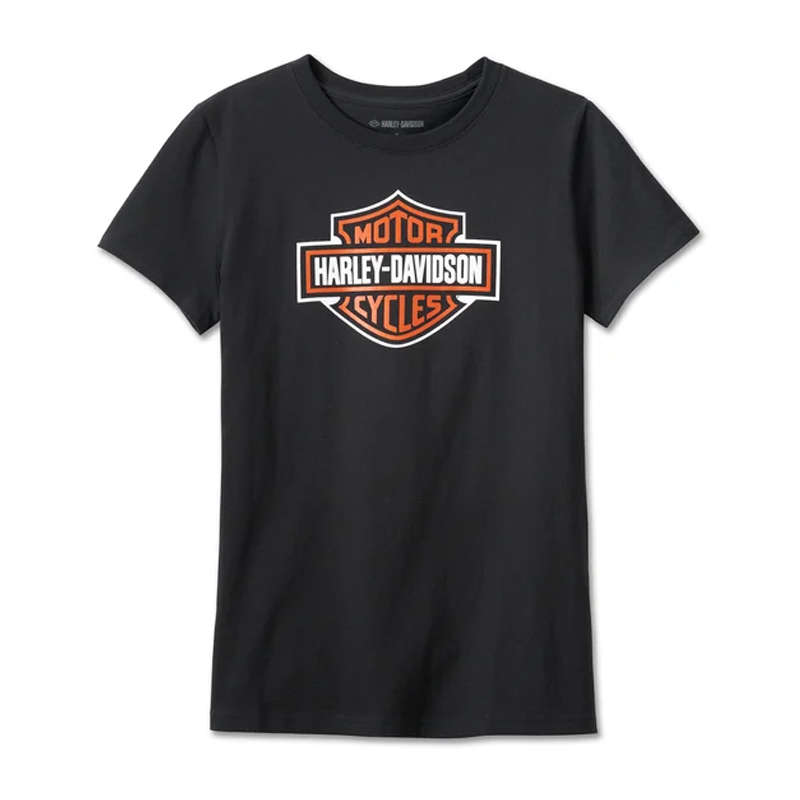 Women's Bar &amp; Shield Short Sleeve Tee - Black Beauty - L