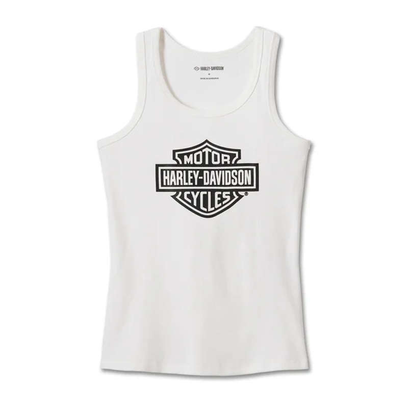 Women's Bar &amp; Shield Tank - Bright White - L