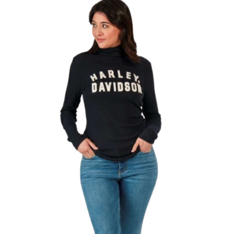 Women's Milwaukee Rib Turtleneck - Black Beauty - L