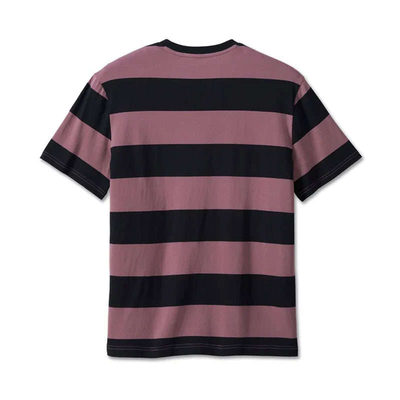 Men's Bar &amp; Shield Striped Tee - Grape Shake Stripe - 2XL
