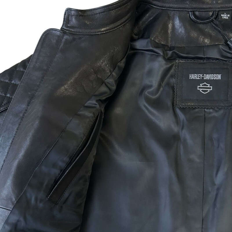 Mens Mechanic Leather Jacket - L