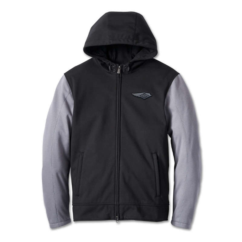 Men's 120th Anniversary Deflector Riding Fleece - Black &amp; Quiet Shade - 3XL