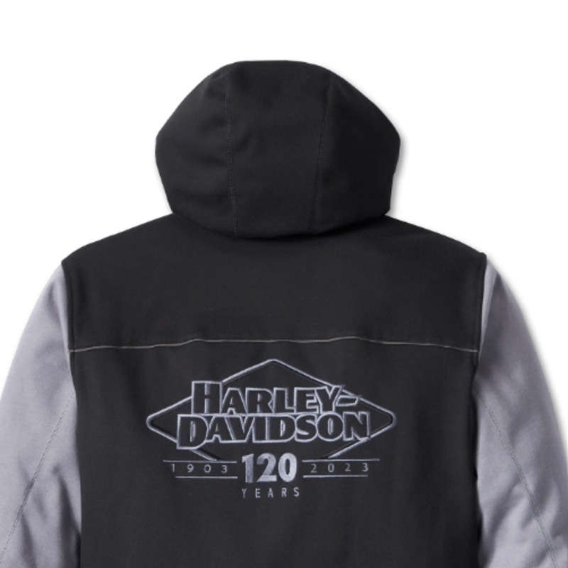Men's 120th Anniversary Deflector Riding Fleece - Black &amp; Quiet Shade - 3XL