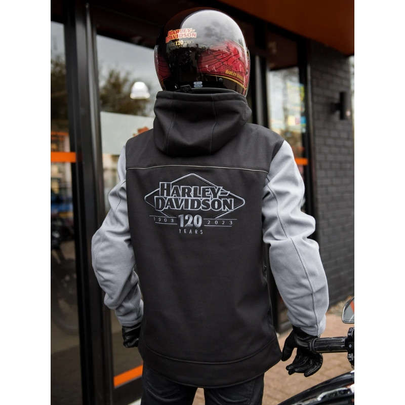 Men's 120th Anniversary Deflector Riding Fleece - Black &amp; Quiet Shade - 3XL