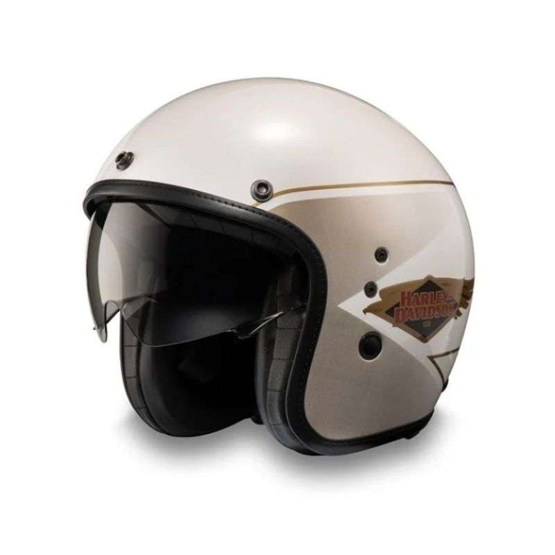 120th Anniversary Diamond H-D X14 SUN SHIELD 3/4 HELMET - XL