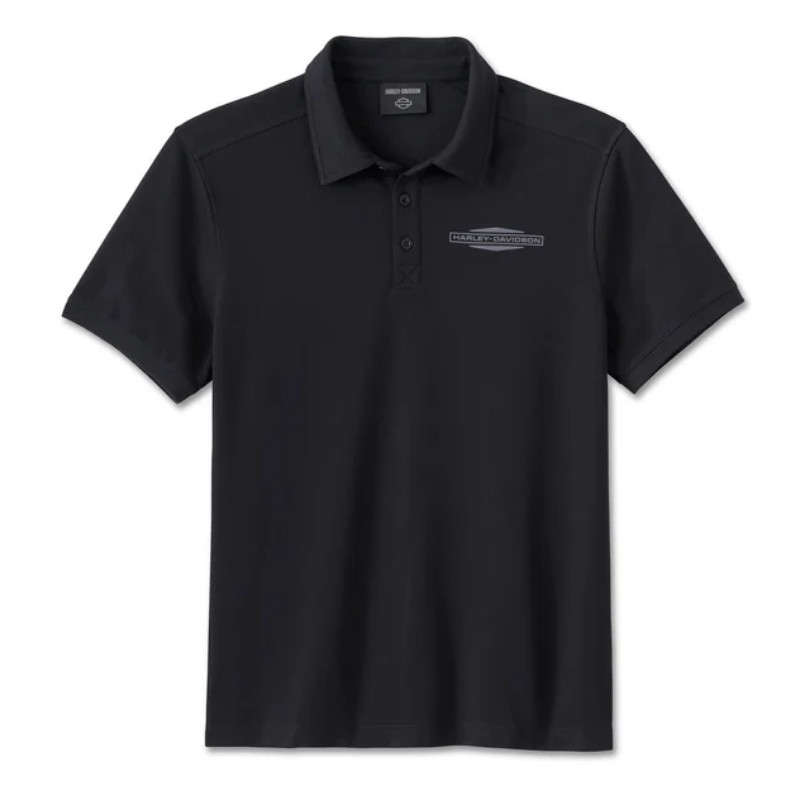 Stacked Bar & Shield Polo - 3XL