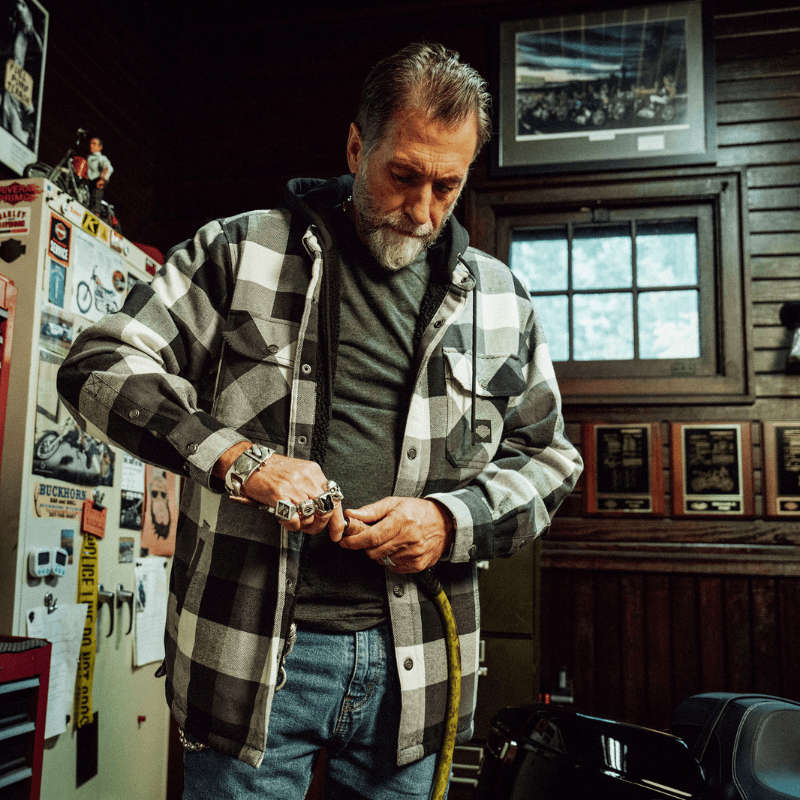 Traveler Hooded Shirt Jacket - M