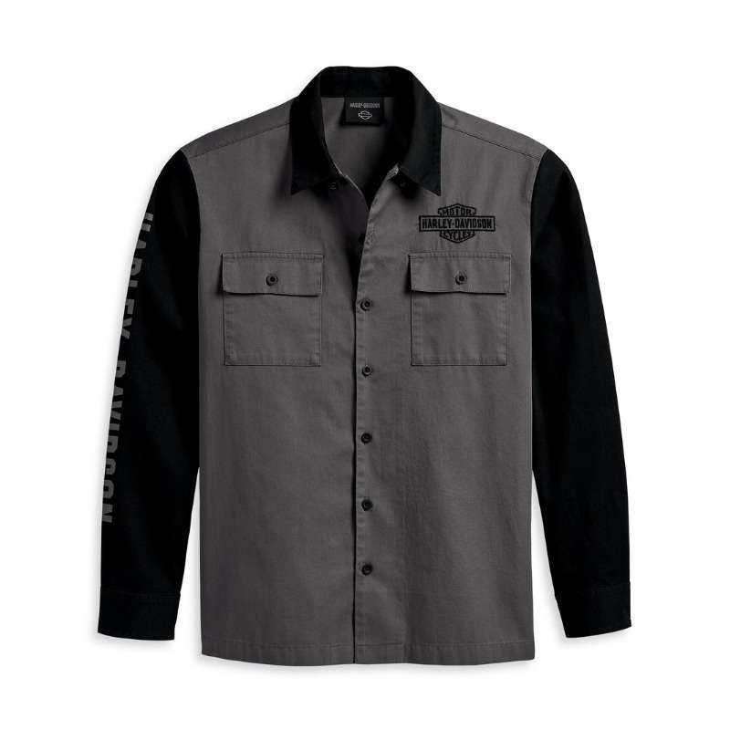 Men's Mechanic Shirt - colourblocked - S