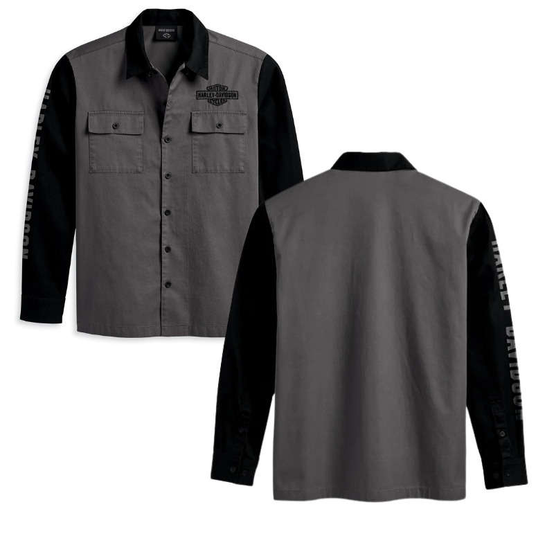 Men's Mechanic Shirt - colourblocked - S